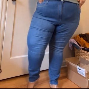 Plus size target jeans frayed